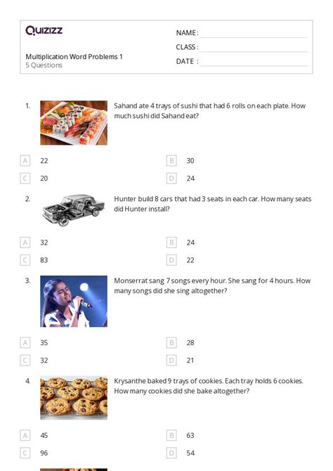 Multiplication Word Problems Grade 2 PDF 的图像结果