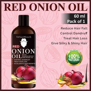 UrbanMooch 100% Pure & Natural RED ONION OIL- For Hair Regrowth Hair ...