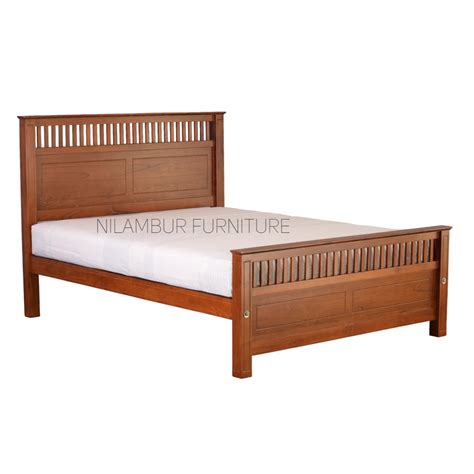 NEOMI TEAK WOOD BED COT – Nilambur Furniture