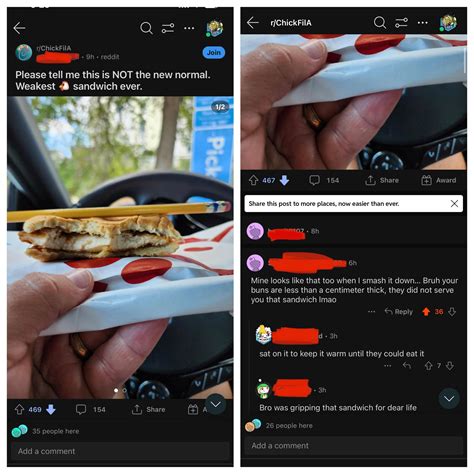 Guy lies about chick Fil a sandwiches being small, gets called out for squishing sandwich : r ...