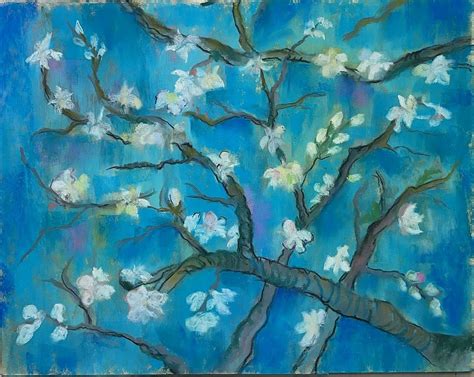 Soft Pastels for everyone! Van Gogh inspired Almond tree painting with ...
