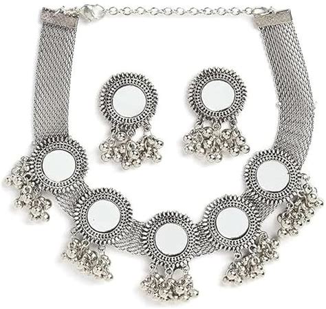 Buy healthnode Oxidised Silver Silver Silver Jewellery Set (Pack of 1 ...