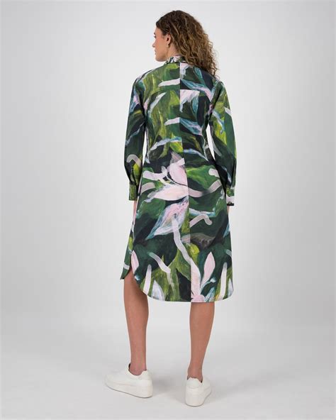 Camilla Printed Pleated Shirt Dress - Poetry Clothing Store