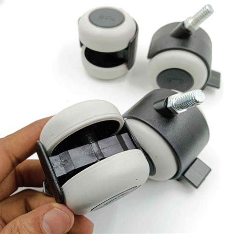 Castor wheel thread type revolving chair wheel (1225) - BHOOMIHARDWARE.COM