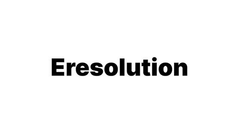Eresolution - Expert Consultancy for Modern Challenges