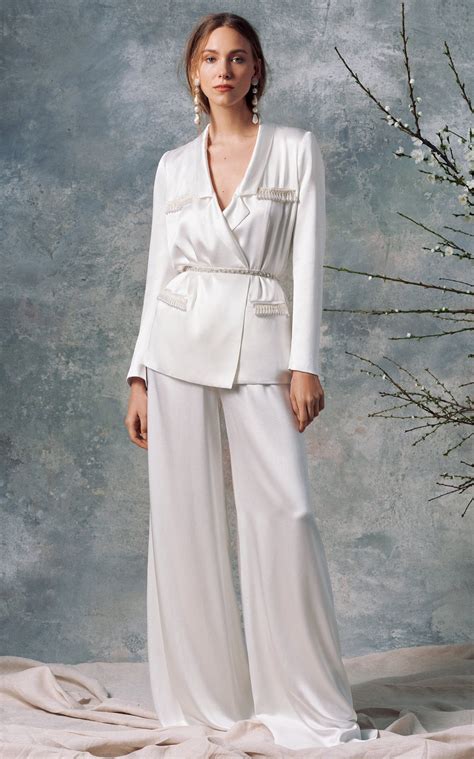 Markarian + White Silk Pant