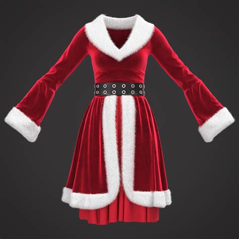 ArtStation - women christmas clothing