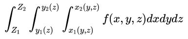 Image result for Simple Triple Integral Example