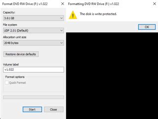 Format Write Protected DVD-R 的图像结果