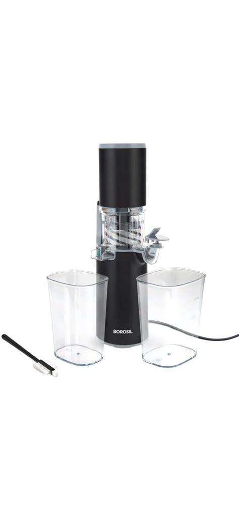 Borosil 130W Easy Cold Press Slow Juicer | Compact Design Portable Less ...