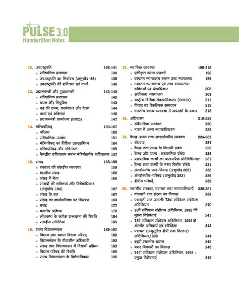 PULSE 3.0 Indian Polity Handwritten Notes Book 2026 Hindi Medium ...