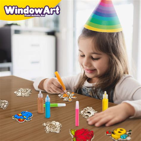 Creative Kids Window Paint Art Stickers Kit – Children’s Make Your Own ...