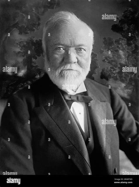 United States: c. 1913 A portrait of U.S. Steel founder and philanthropist Andrew Carnegie Stock ...