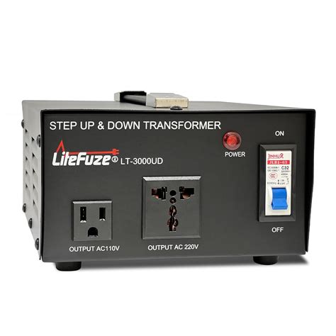 LiteFuze 3000 Watt Step Up/Down Voltage Converter Transformer – Heavy ...
