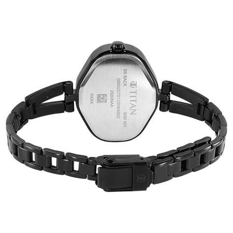 Buy Online Titan Karishma Black Dial Metal Strap Watch for Women ...