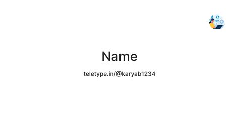 Name — Teletype