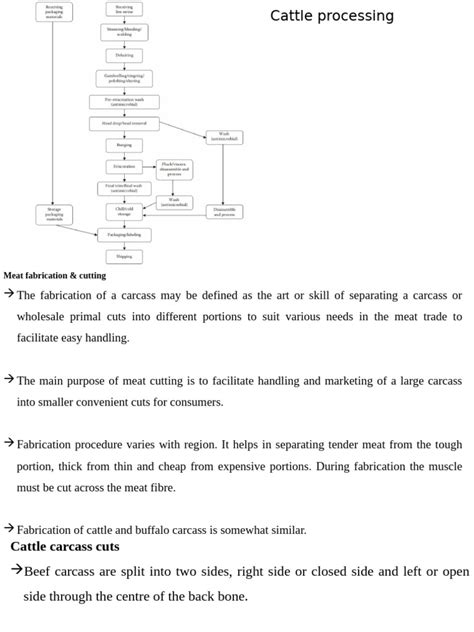 Image result for Beef Processing Flow Chart