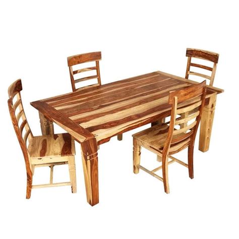 Woodplank Sleek 4 Seater Dining Table – Furnishiaa