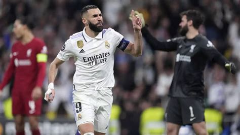 Karim Benzema guides Real Madrid past Liverpool to reach Champions ...