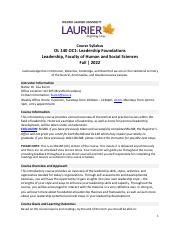 Leadership Course Syllabus 的图像结果