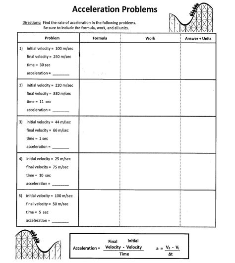 Image result for Acceleration Word Problem