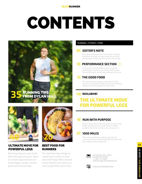 Image result for Contents Page Examples Magazine