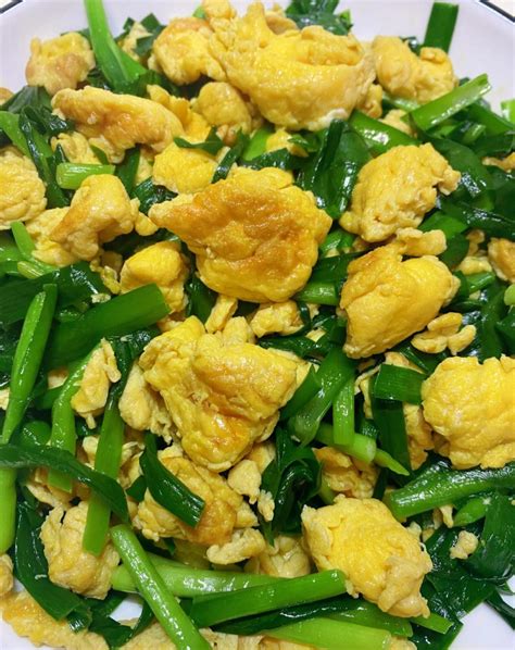 Super delicious leek scrambled eggs, easy to make, low fat and low ...