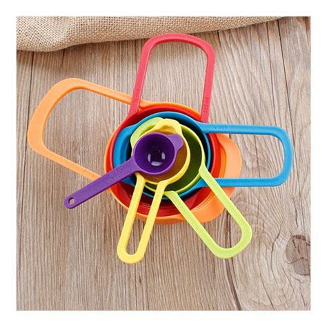 LLS 6pcs Nesting Measuring Spoons, Plastic Houseworks Micro Spoons for ...