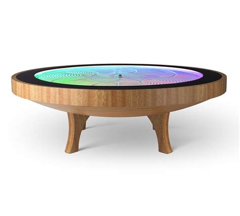 Sisyphus Kinetic Art Large Hardwood Coffee Table For Sale at 1stDibs