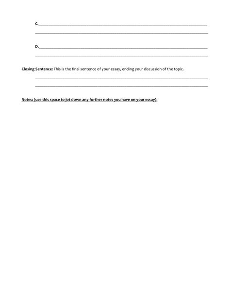 Image result for Printable Essay Outline Worksheet