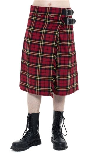 Rot/gelb karierter Kilt ,Groesse/Size2:30 - Queen of Darkness - Gothic ...