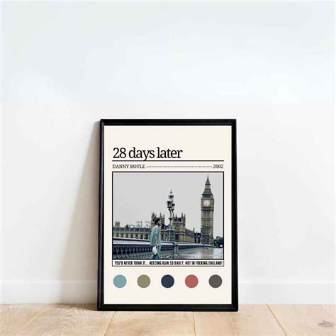 28 Days Later Poster | Minimal Movie Quote Poster | Classic Horror Film ...