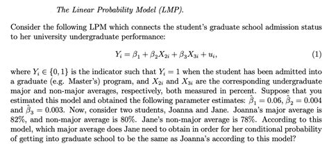 Introduction Linear Probability Model 的图像结果