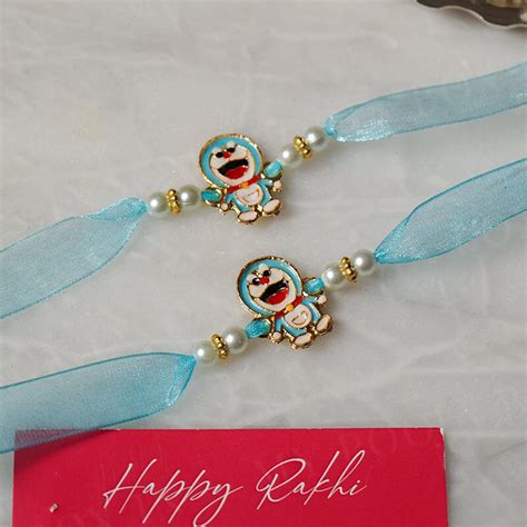 Buy Doraemon Kids Rakhi Online in India - Mypoojabox.in