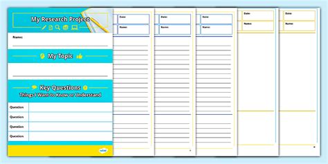 Effective Note Taking Printable Research Booklet