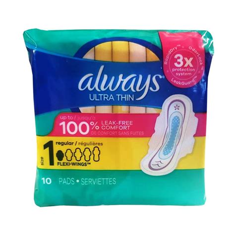 Wholesale Always Ultra-Thin Maxi Pads, 10 Pack