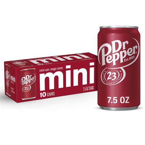 Vegetarian? Dr Pepper Soda Pop, 7.5 fl oz, 10 Pack Cans | Spoonful