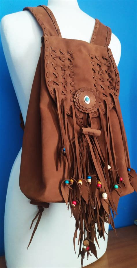 Backpacks. Handmade Brown Backpack.native American - Etsy India