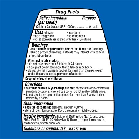 Buy Equate Ultra Strength Antacid Tropical Fruit Chewable Tablets, 1000 ...