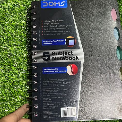 5subject notebook – KnowHowArtCraft