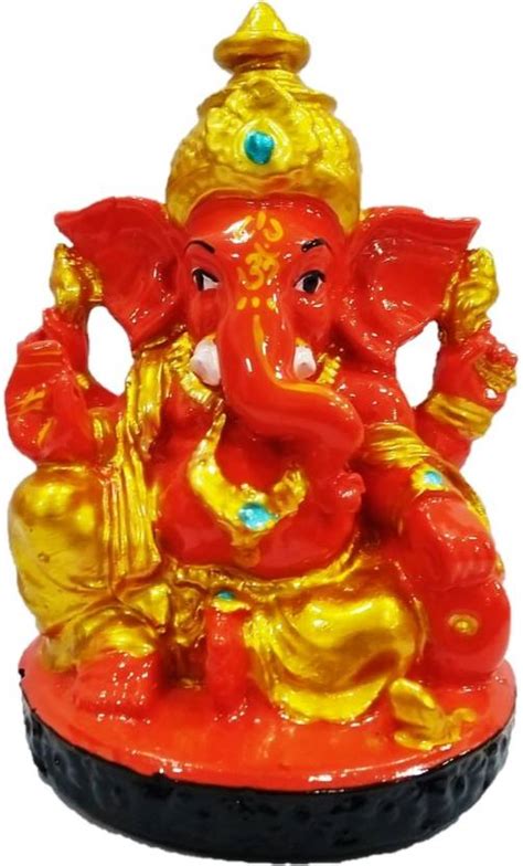 Om Shree Siddhi Vinayak Murti Bhandar Ganesh Marble Sitting Round Base ...