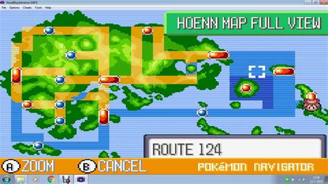 Pokemon Ruby/Sapphire Full Navigation Hoenn Map - YouTube