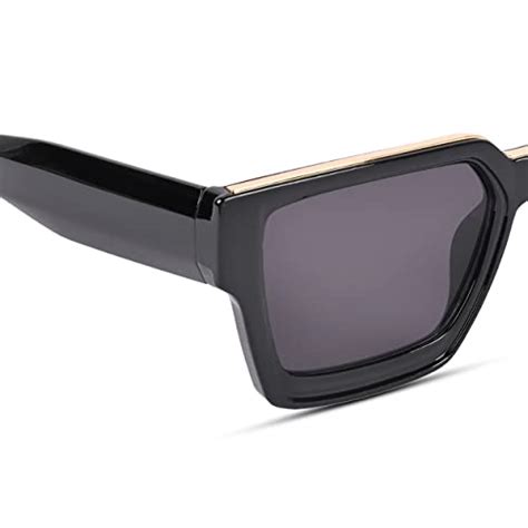 Buy Voyage UV Protected Black Square Men & Women Sunglasses (952MG3669 ...