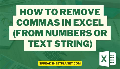 How to Remove Comma From Number in Excel 的图像结果