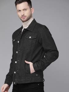 Black Denim Jacket - Buy Black Denim Jacket online at Best Prices in ...