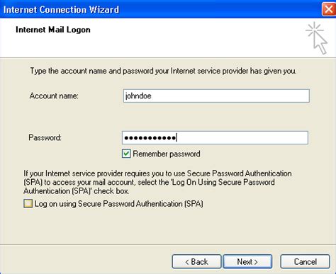 Image result for Example of Email Account Setup