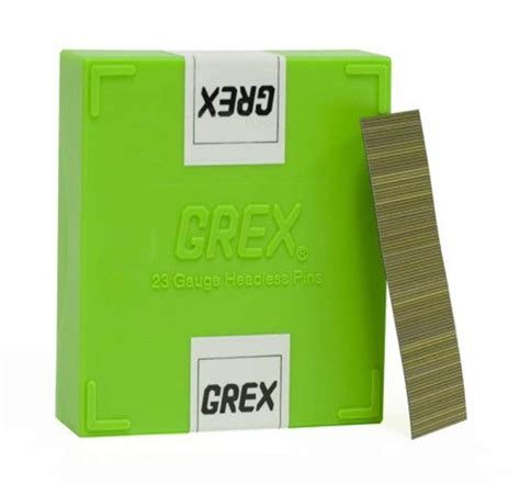 Grex P6/22L 7/8 In. 23 Ga. Headless pins, Galvanized, 10M/Bx : Amazon ...