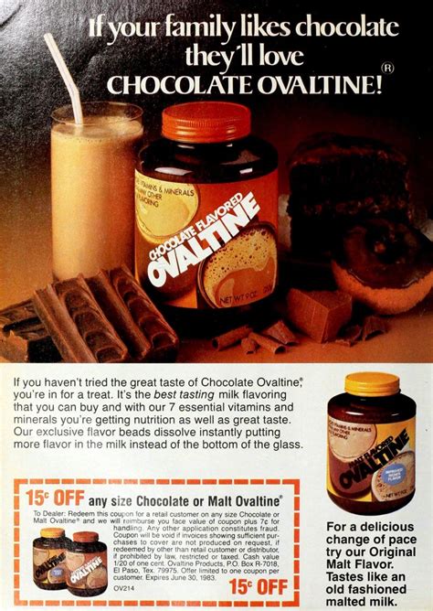 Ovaltine Malted Chocolate Drink Mix at Tashia Rogers blog