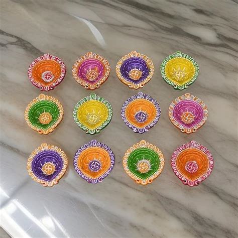 AM0210 Handmade Decorative Diyas For Diwali Decoration ( 12 Pcs) – Amd ...
