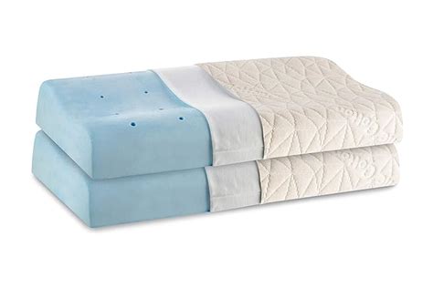 The Hue Cottage Memory Foam Orthopedic Cooling Gel Cervical Contour Bed ...